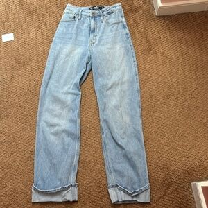 Hollister ultra high rise dad jean